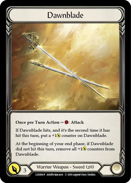 【FaB】Dawnblade (英/CF) LGSプロモ 武器 EN】《Cold Foil》[Warrior] Dawnblade (武器)「P」〔LGS004
