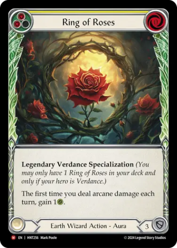 【EN】[Earth Wizard] Ring of Roses/薔薇の指輪 (黄)「M」〔HNT256〕