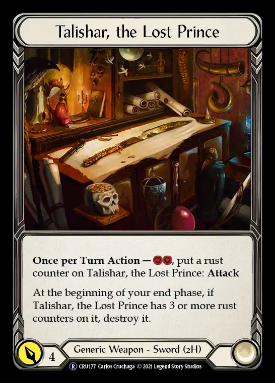 【EN】[Generic] Talishar, the Lost Prince 「R」〔CRU-UL177〕