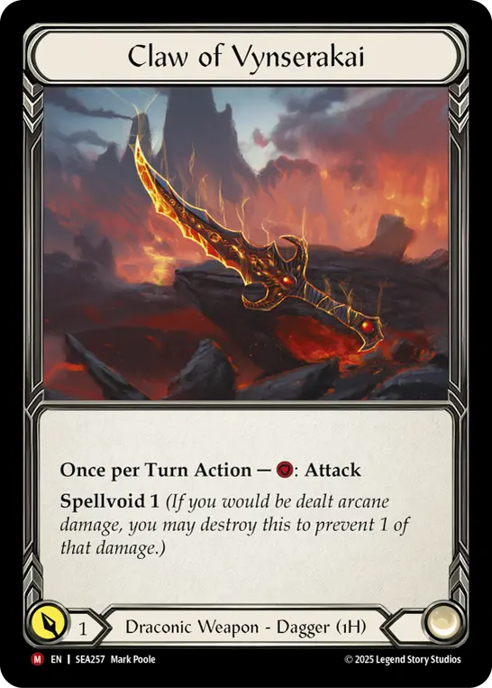 【EN】[Draconic] Claw of Vynserakai/ヴィンセラカイの爪 (武器)「M」〔SEA257〕