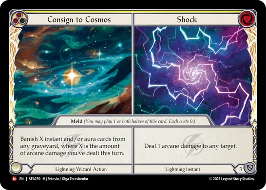 【EN】[Lightning Wizard] Consign to Cosmos//Shock/コスモとの交信//ショック (黄)「M」〔SEA259〕