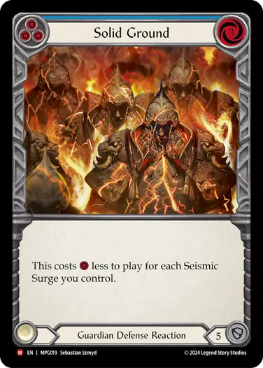 【EN】《Rainbow Foil》[Guardian] Solid Ground/堅固な地面 (青)「M」〔MPG019〕