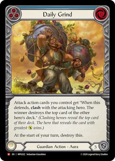 【EN】《Rainbow Foil》[Guardian] Daily Grind/日々の消耗 (青)「M」〔MPG022〕