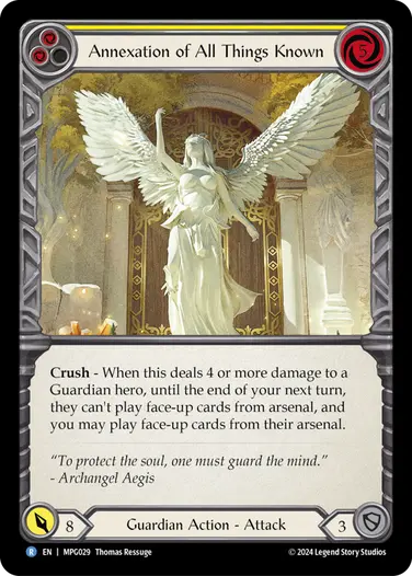 【EN】《Rainbow Foil》[Guardian] Annexation of All Things Known/すべての既知の併合 (黄)「R」〔MPG029〕
