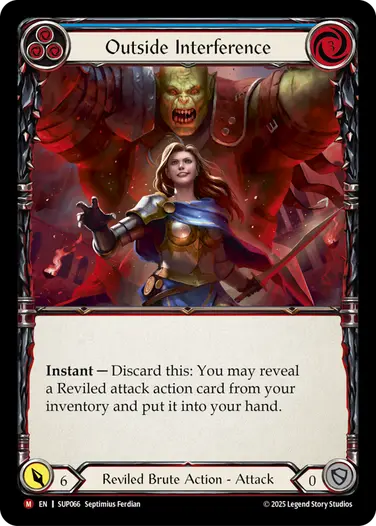 【EN】[Reviled Brute] Outside Interference/場外干渉 (青)「M」〔SUP066〕