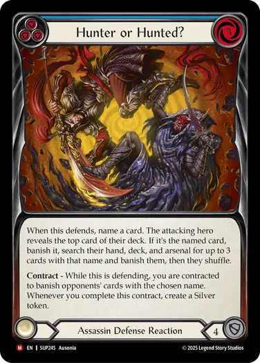 【EN】[Assassin] Hunter or Hunted?/狩るか狩られるか？ (青)「M」〔SUP245〕