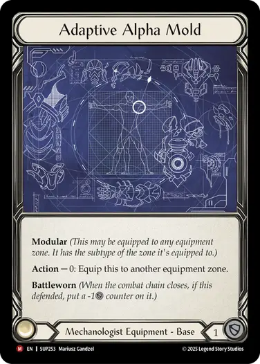 【EN】[Mechanologist] Adaptive Alpha Mold/適応の初期原型 (装備品)「M」〔SUP253〕