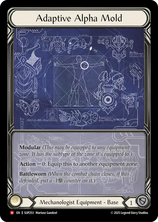 【EN】《Cold Foil》[Mechanologist] Adaptive Alpha Mold/適応の初期原型 (装備品)「M」〔SUP253〕