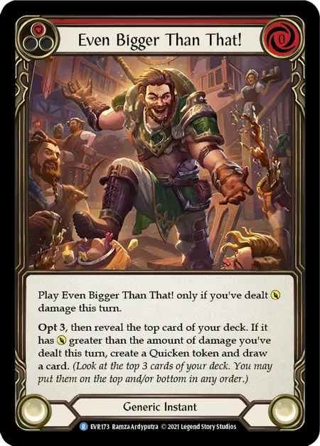 【EN】《Rainbow Foil》[Generic] Even Bigger Than That! (赤)「R」〔EVR173〕