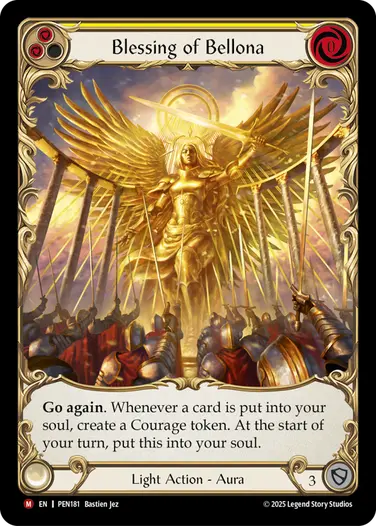 【EN】《Cold Foil》[Light] Blessing of Bellona/ベローナの祝福 (黄)「M」〔PEN181〕