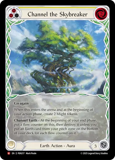 【EN】《Cold Foil》[Earth] Channel the Skybreaker/天衝樹の導き (黄)「M」〔PEN217〕