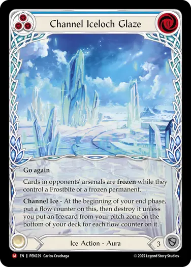 【EN】《Cold Foil》[Ice] Channel Iceloch Glaze/氷晶湖の導き (青)「M」〔PEN229〕