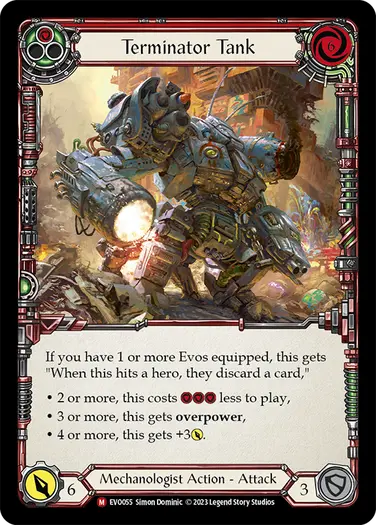 【EN】《Rainbow Foil》[Mechanologist] Terminator Tank 「M」〔EVO055〕
