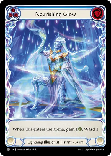 【EN】《Cold Foil》[Lightning Illusionist] Nourishing Glow/癒光 (青)「C」〔OMN038〕
