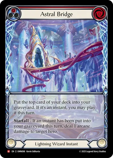 【Cold Foil】Astral Bridge EN】《Cold Foil》[Lightning Wizard] Astral Bridge/星界の橋 (赤)「M
