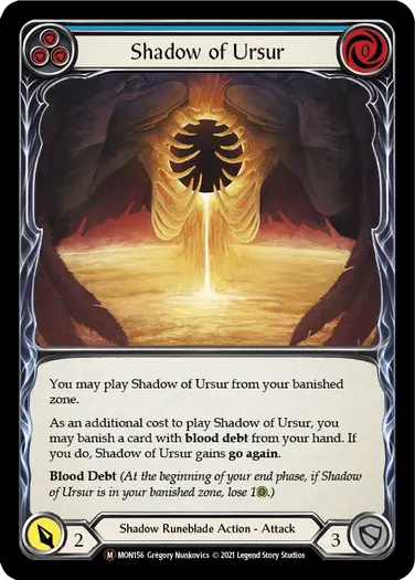 【EN】[Shadow Runeblade] Shadow of Ursur 「M」〔MON-UL156〕