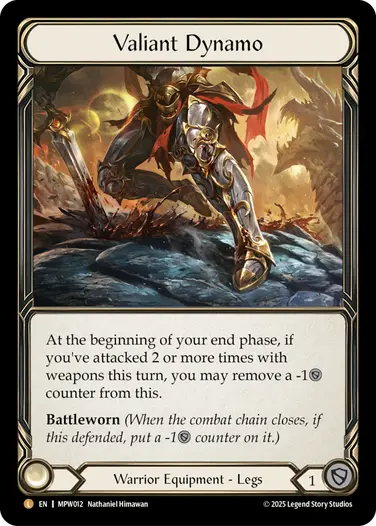 【EN】《Rainbow Foil》[Warrior] Valiant Dynamo/勇敢な先駆者 (装備品)「L」〔MPW012〕