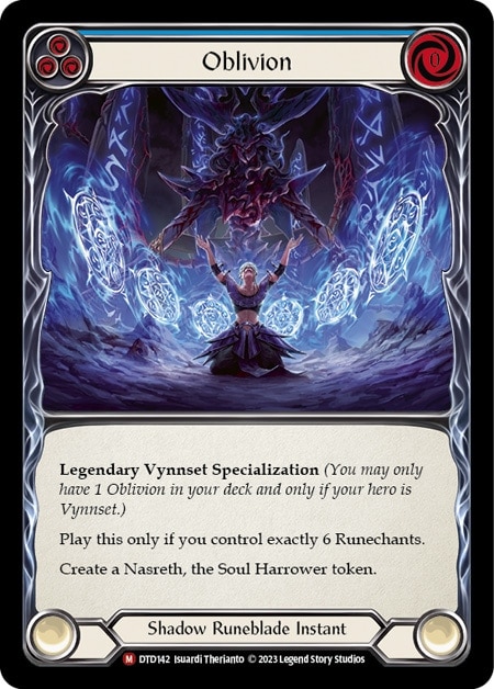 【EN】[Shadow Runeblade] Oblivion 「M」〔DTD142〕