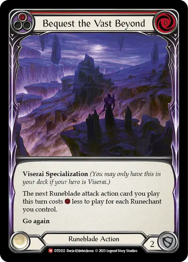 【EN】[Runeblade] Bequest the Vast Beyond 「M」〔DTD212〕