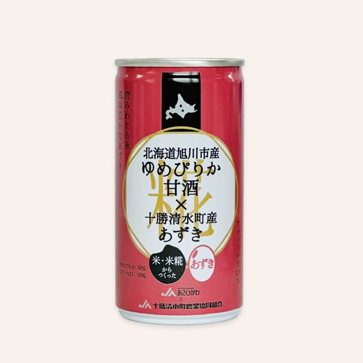 JAあさひかわ ゆめぴりか甘酒×あずき 甘酒 190g缶 | 甘酒,JAあさひかわ