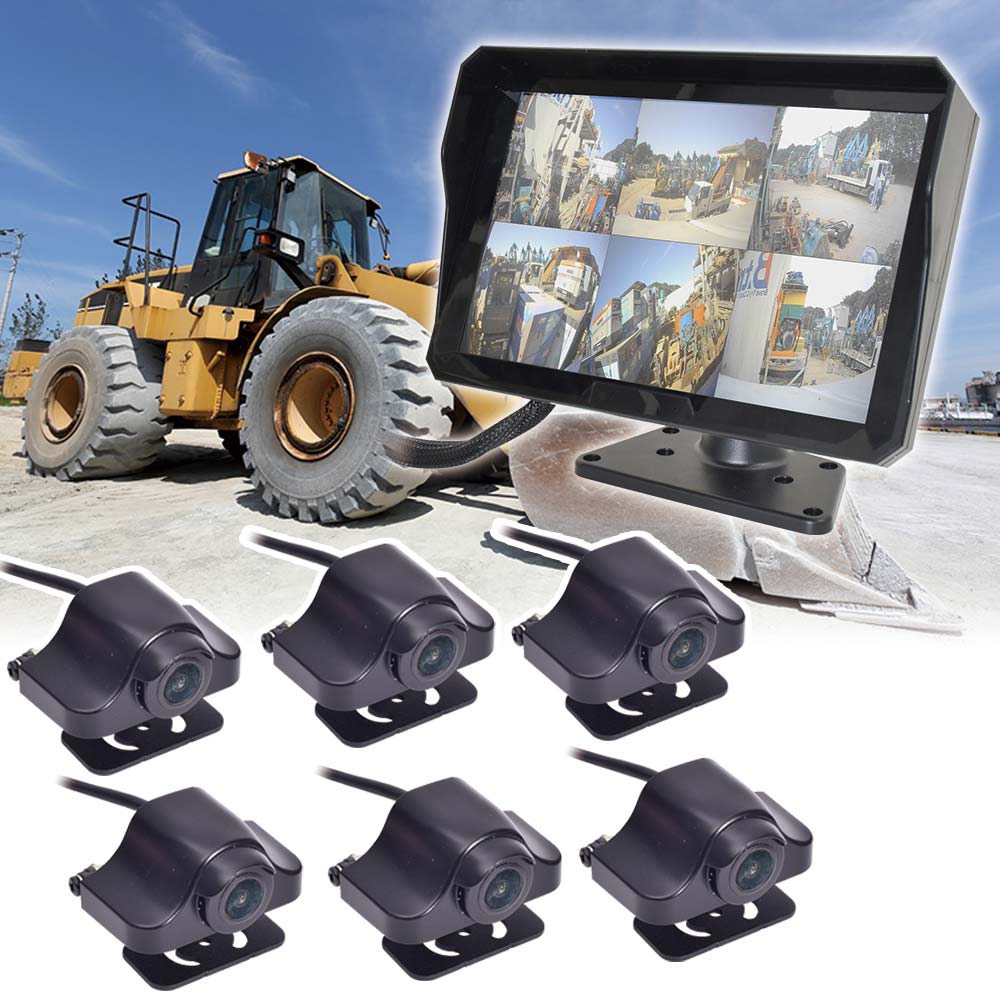 死角モニターにもなる業務用6カメラドライブレコーダー