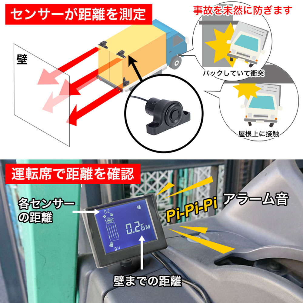 トラック＆建機、フォークリフト用セーフティセンサー | THANKO