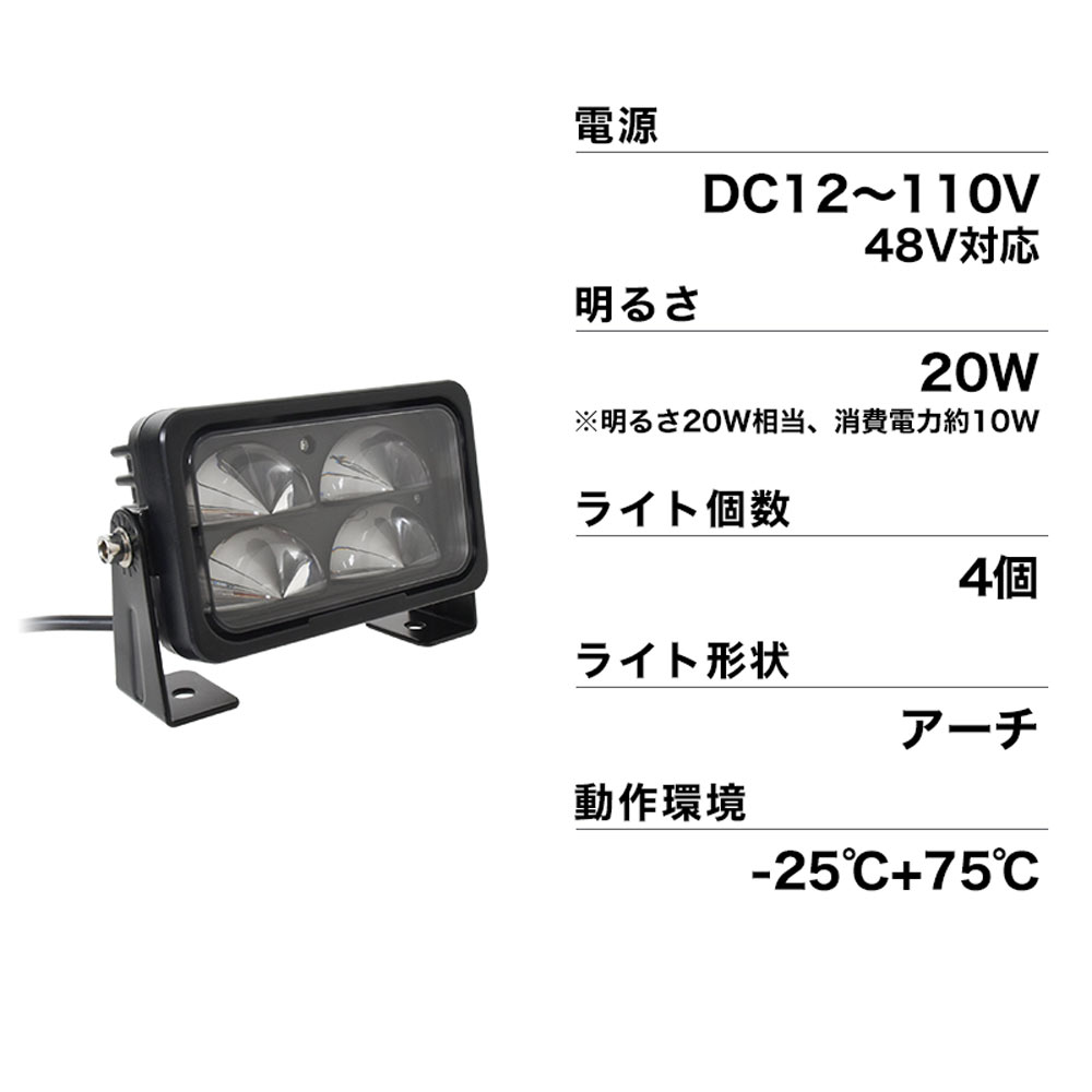 フォークリフトセーフティサークルライト高輝度20WモデルLED緑 | THANKO