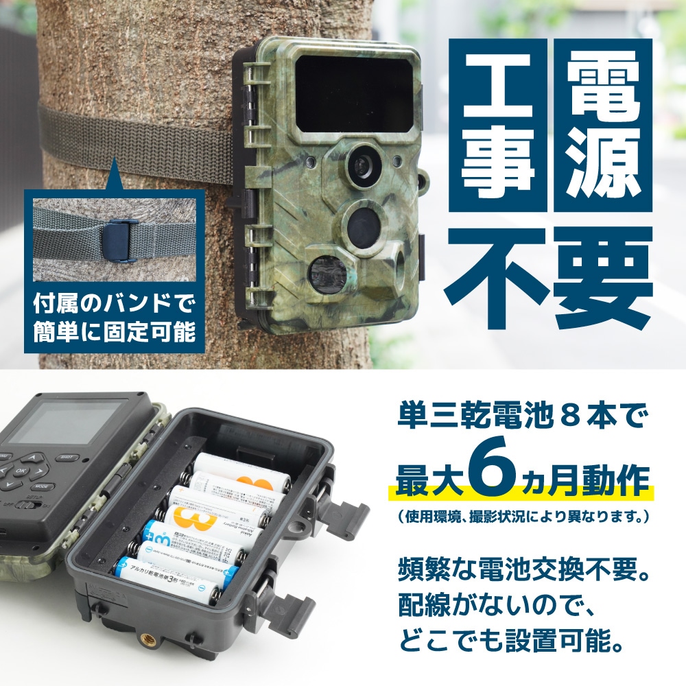 置くだけ簡単「トレイル防犯カメラ」 | THANKO
