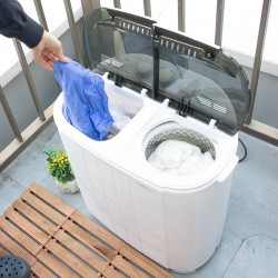 小型二槽式洗濯機「別洗いしま専科」3