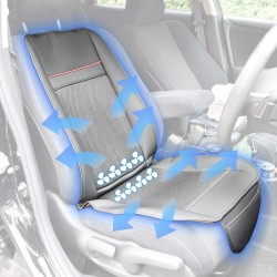 ８つのファンでお尻も背中も涼しい！「爽快空冷シートカバー」