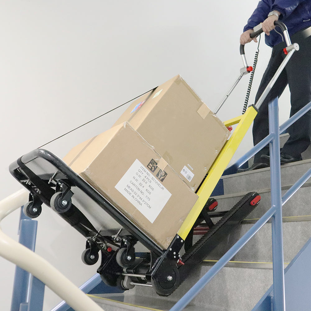 【F】電動階段のぼれる台車ハンドル可変タイプ[アウトレット]