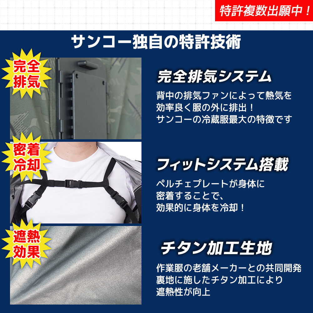THANKO 冷蔵服4 ネイビー オマケ付き 若干数再入荷！】圧倒的に冷える「冷蔵服4」 | 【公式】サンコー