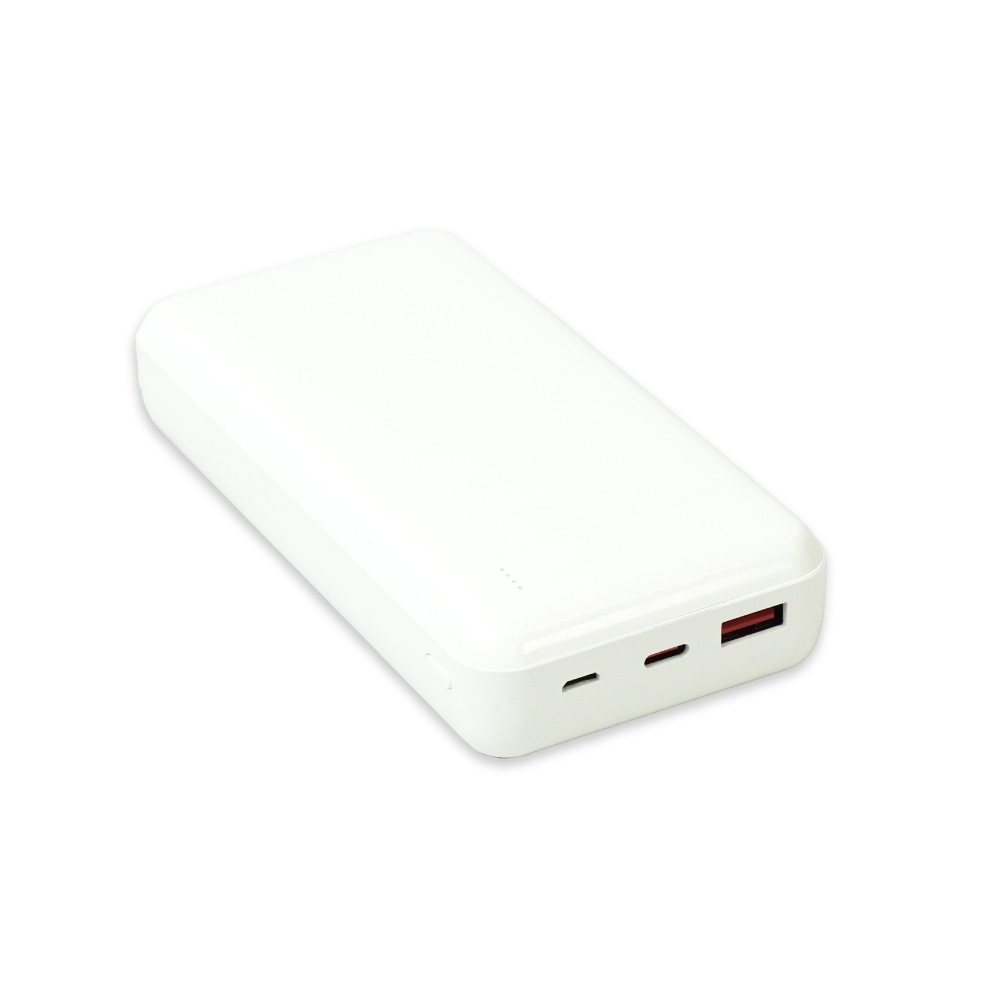 HIDISC PD20W, QC3.0対応 20000mAhモバイルバッテリー ホワイト
