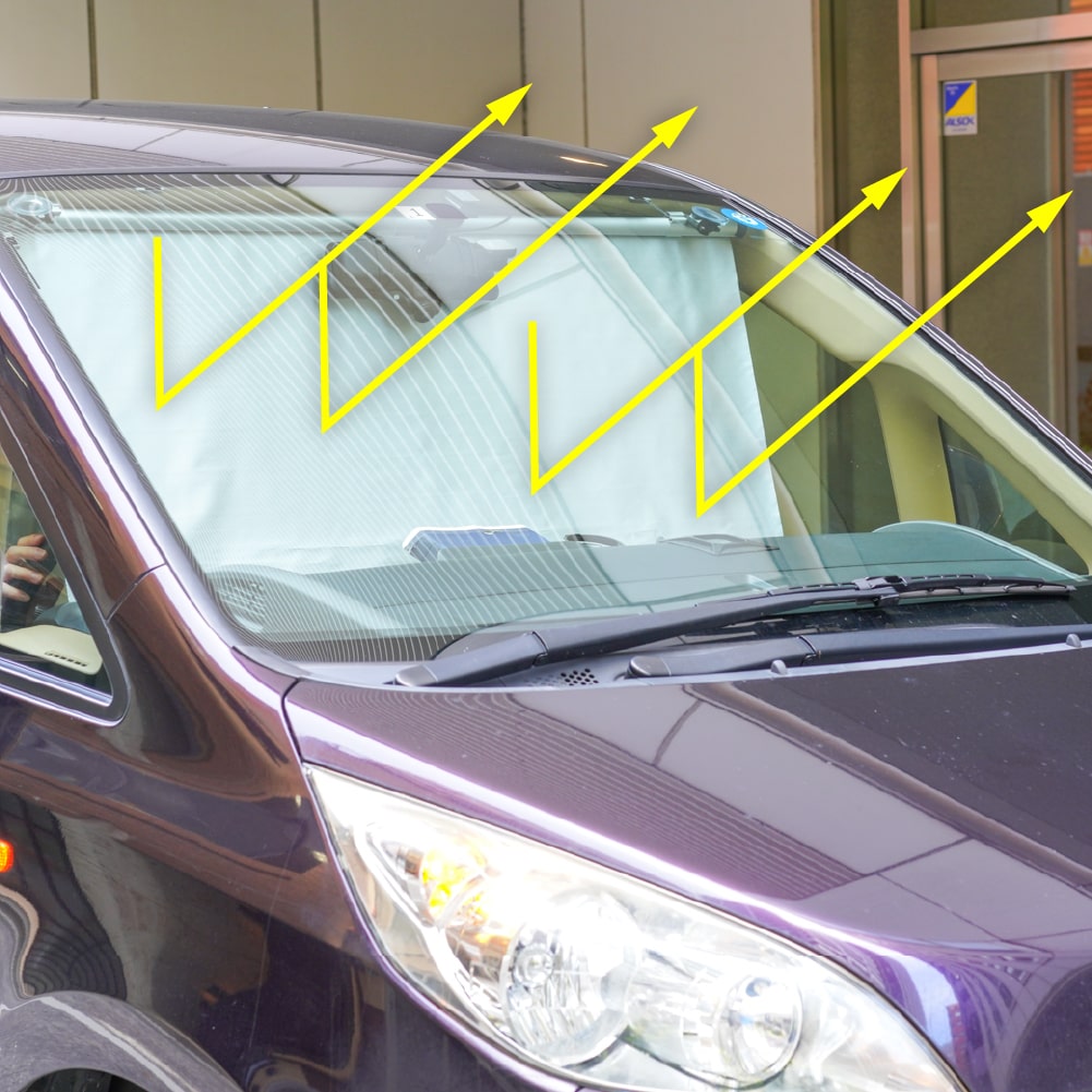 片手でシュルッと簡単 車用瞬間ロール式シェード 公式 サンコー通販オンラインショップ