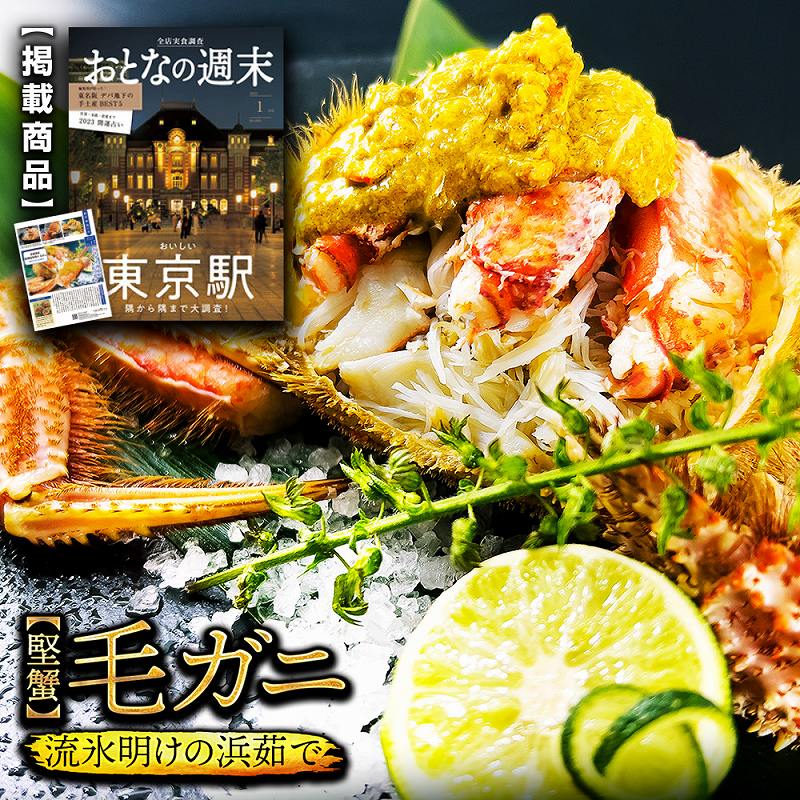 北海道産ゆで毛ガニ500g 浜ゆで毛がに 500g×2尾（毛がに：北海道宗谷産・ボイル冷凍