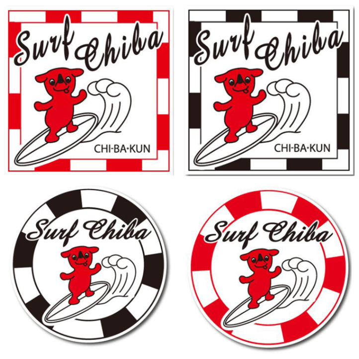 チーバくんステッカー Surf Chiba｜ありがとねっと｜千葉県特産物