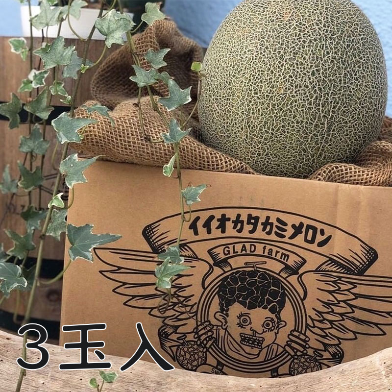 ５０００円～BIG大玉！甘甘のタカミメロン・３玉入り ③5250円～BIG大玉・甘甘のタカミメロン・3〜4玉入り