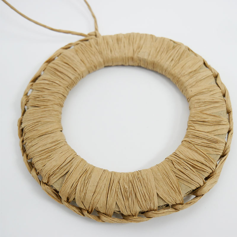 鳥さんのおもちゃ ペーパーリース（ナチュラル）｜ありがと