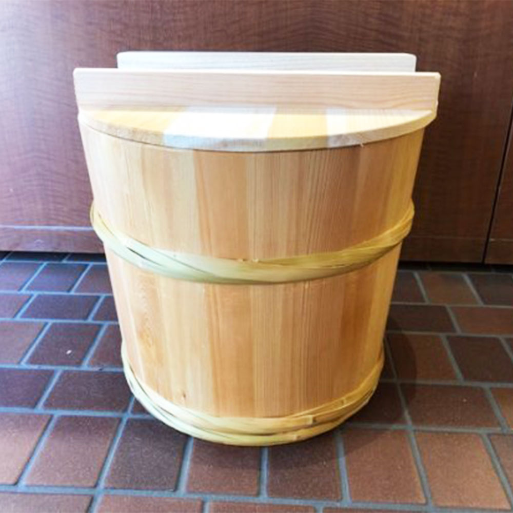 天然さわらの漬物樽（1斗樽）漬物桶 竹タガ｜ありがとねっと｜千葉県