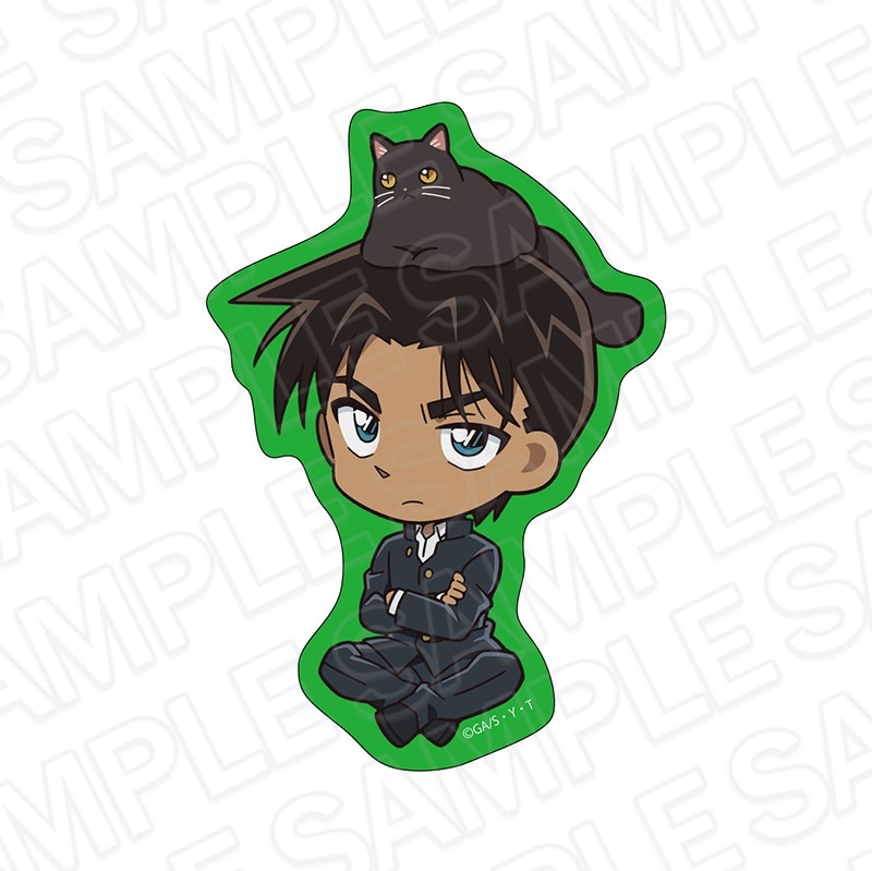 名探偵コナン　ダイカットステッカー　服部平次　デフォルメねこ ver.3【2024年7月下旬頃発売予定】