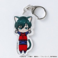 【ブルーロック】のび猫アクリルキーホルダー（糸師 凛）   [キャラfab]【ご注文から1〜2ヶ月前後でお届け予定】|ブルーロック|【キャラfab】