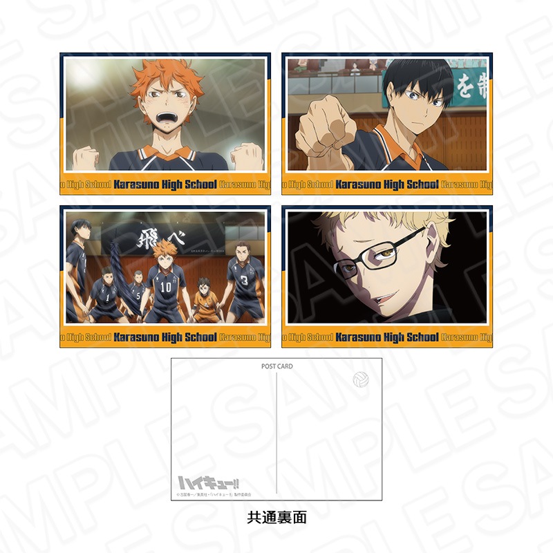 アニメ「ハイキュー!!」 ポストカードセット 烏野高校 A【2024年
