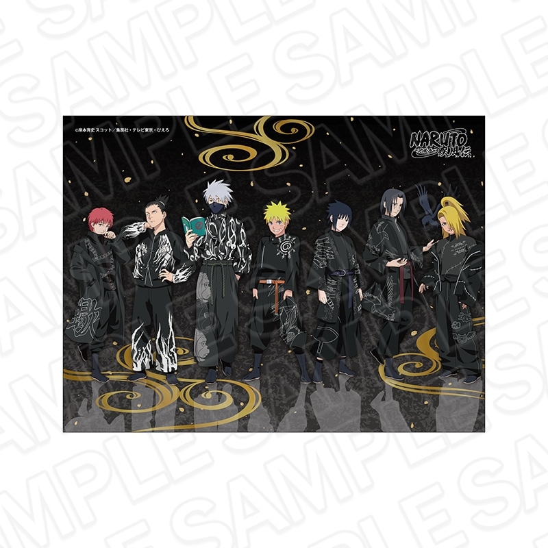 NARUTO -ナルト- 疾風伝　キャンバスプレート　ブラックコーデ ver.【4月中旬～5月中旬以降順次発送】