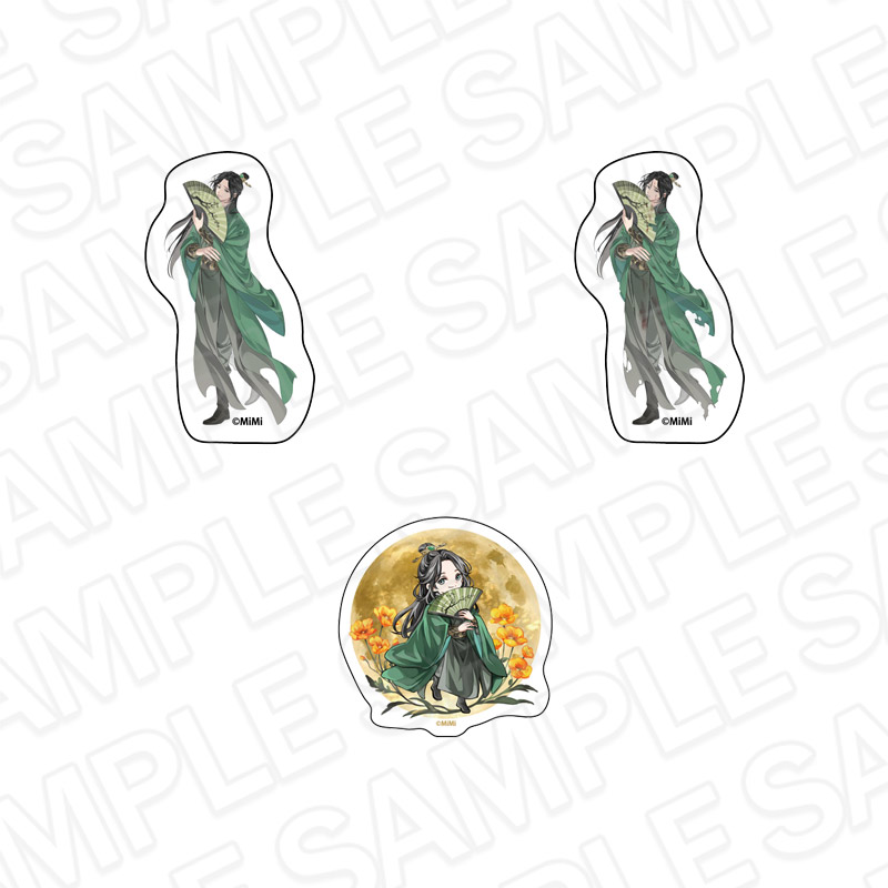 魔道祖師 鳥獣遊戯 藍忘機 ミニアクリルアート コースター 和紙