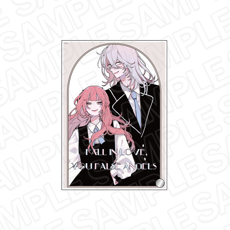 恋せよまやかし天使ども ミニアクリルアート 特典 クリアしおり セット 恋せよまやかし天使ども ミニアクリルアート 特典 クリアしおり セット