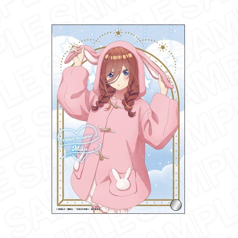 五等分の花嫁　メモリアルアート　アニマルパーカーver 五等分の花嫁＊』可愛いアニマルパーカー姿は必見！一花、二乃
