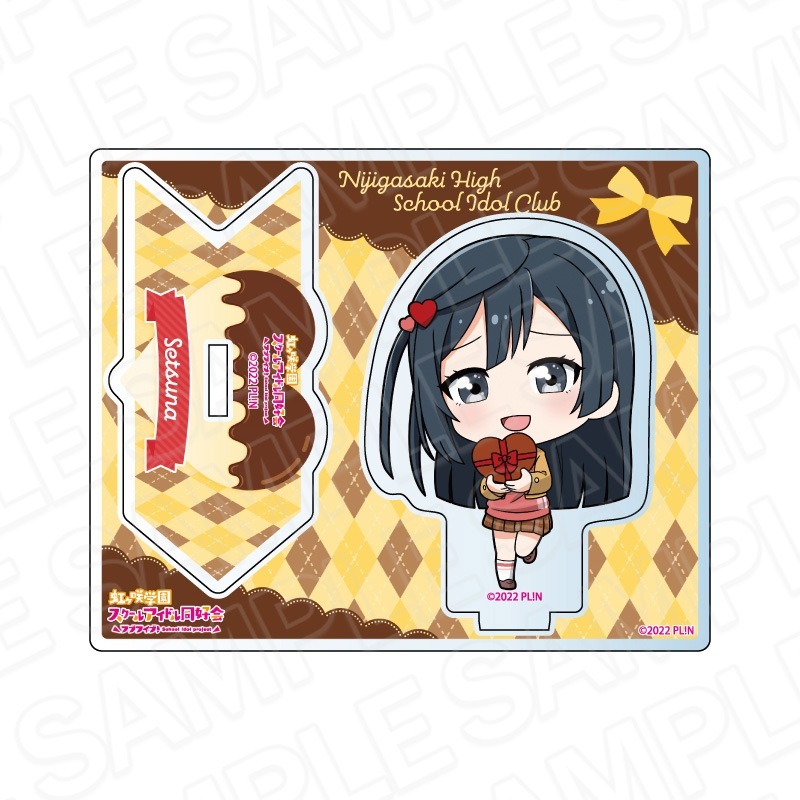 優木せつ菜 アクリルスタンド 缶バッジ セット にじちず ラブライブ 優木せつ菜 アクリルスタンド バッジ セット(予約受付4/10まで