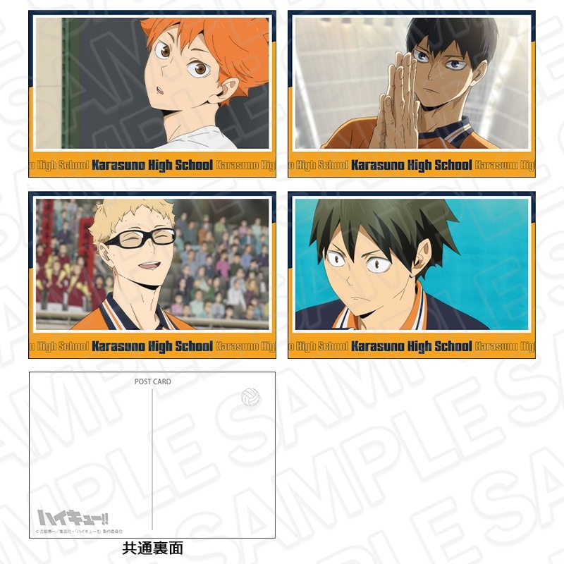 アニメ「ハイキュー!!」 ポストカードセット 烏野高校 D【2025年6月