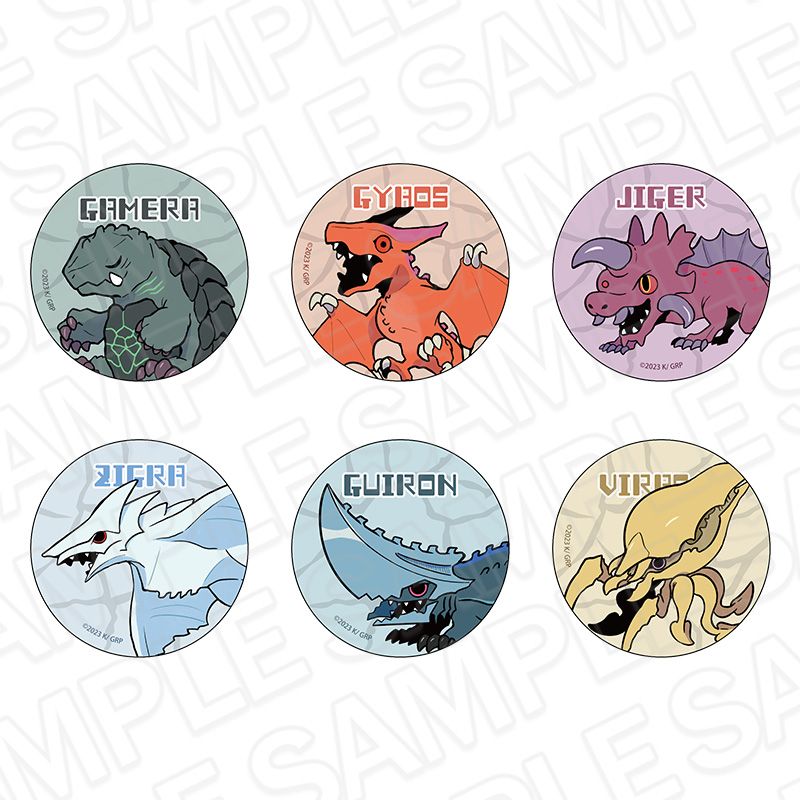 【先行予約】GAMERA -Rebirth-　カンバッジ(ブラインド)　デフォルメ ver.【2025年8月下旬～9月中旬以降順次発送】