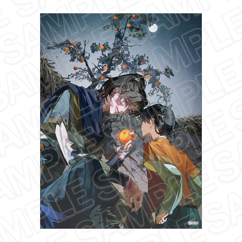 【CAFE STAND／POP UP SHOP事後通販】二哈と彼の白猫師尊　キャンバスプレート　G【2025年10月上旬～下旬以降順次発送】